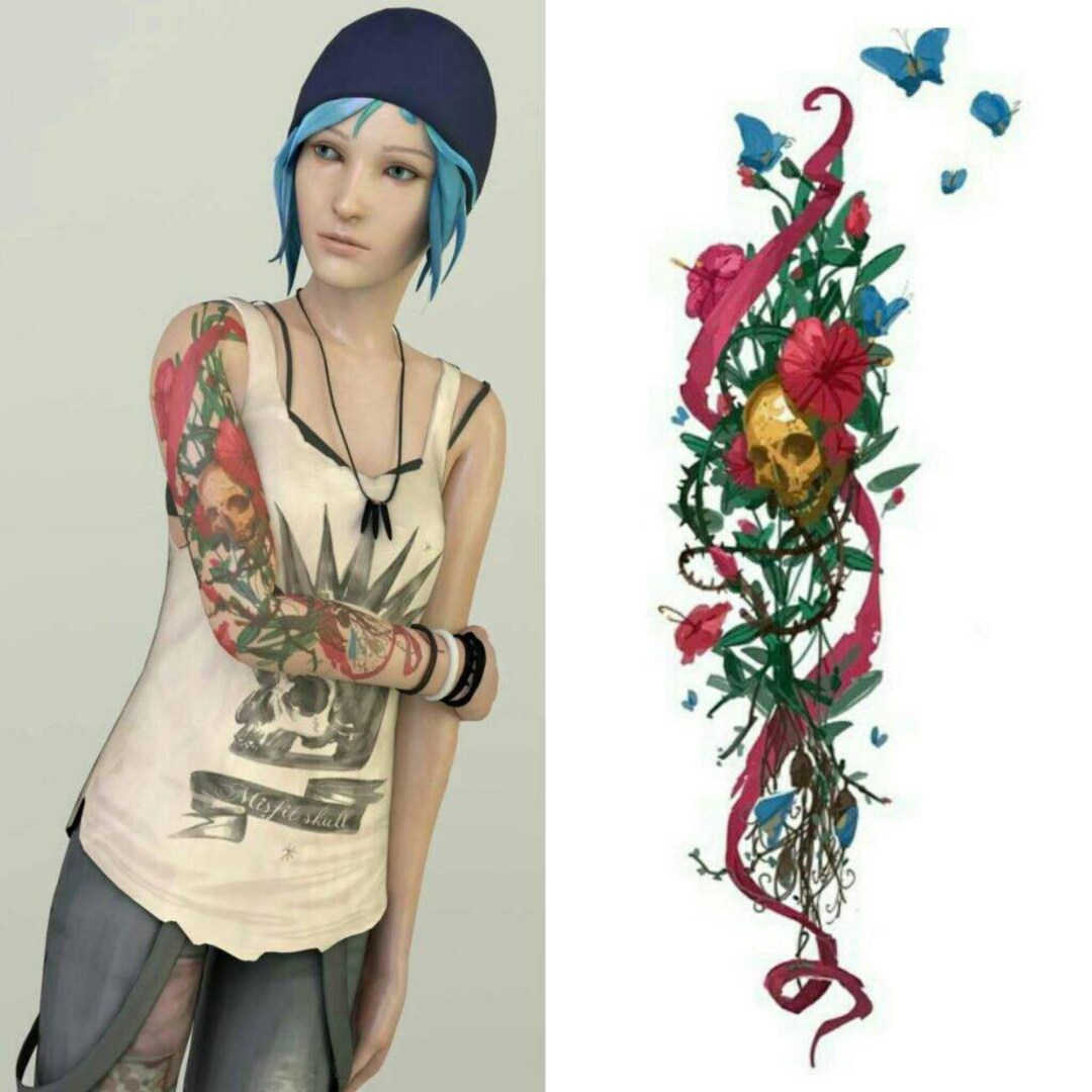Custom Cosplay Tattoo Chloe Price Life is Strange Etsy