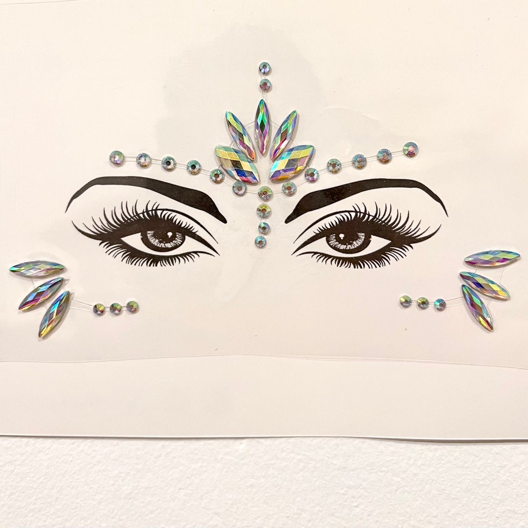 Princess Mermaid Face Jewels for Halloween Costume Carnival Etsy