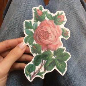 Rose Temporary Tattoo. Big Floral Tattoo, available in small, medium and large size. Customizable
