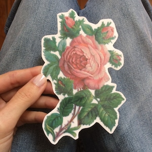 Rose Temporary Tattoo. Big Floral Tattoo, available in small, medium and large size. Customizable