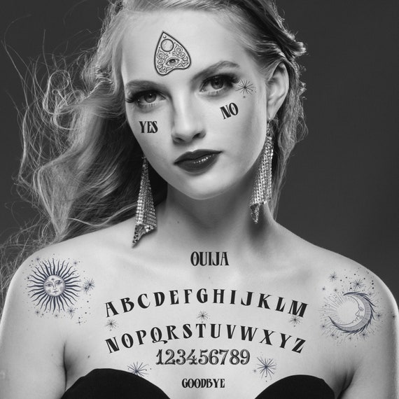 Ouija Board Temporary Tattoos. Esoteric Costume for Halloween - Etsy