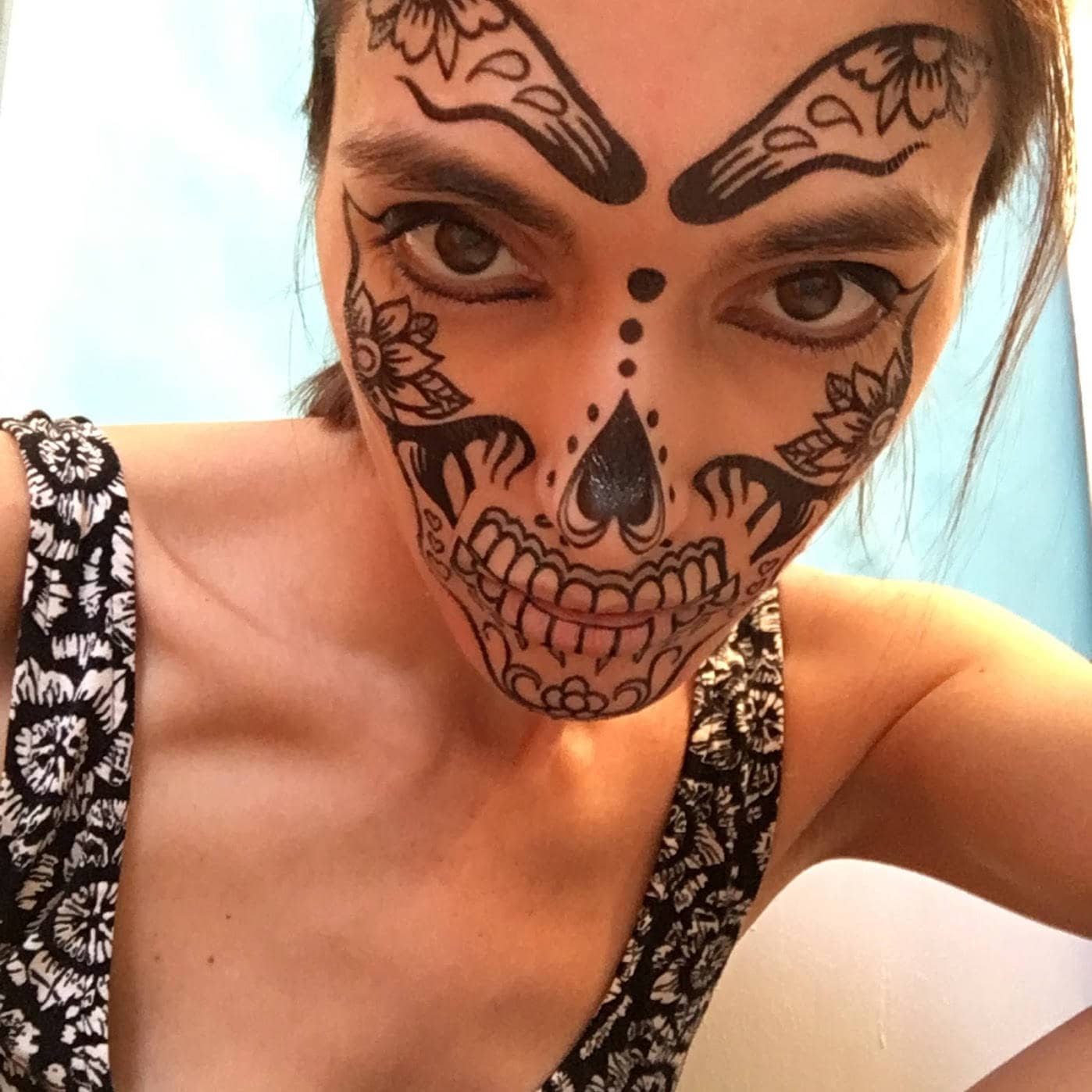 アメリカ☆フェイスタトゥー☆女の子編。ハロウィン Supperb® タトゥーシール - ハロウィン タトゥー マジシャン