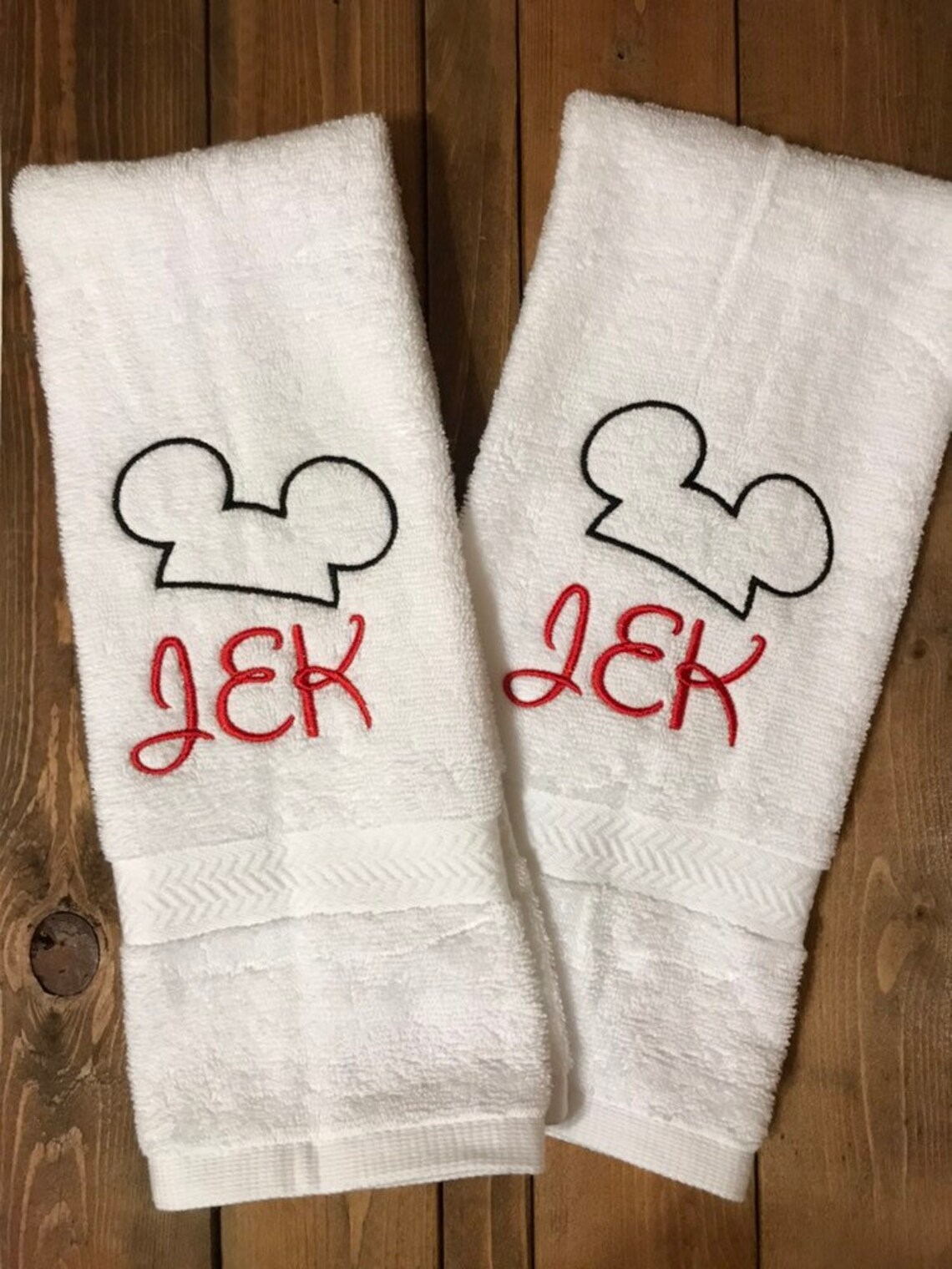 Disney Personalized Bathroom Hand Towels Cotton Etsy