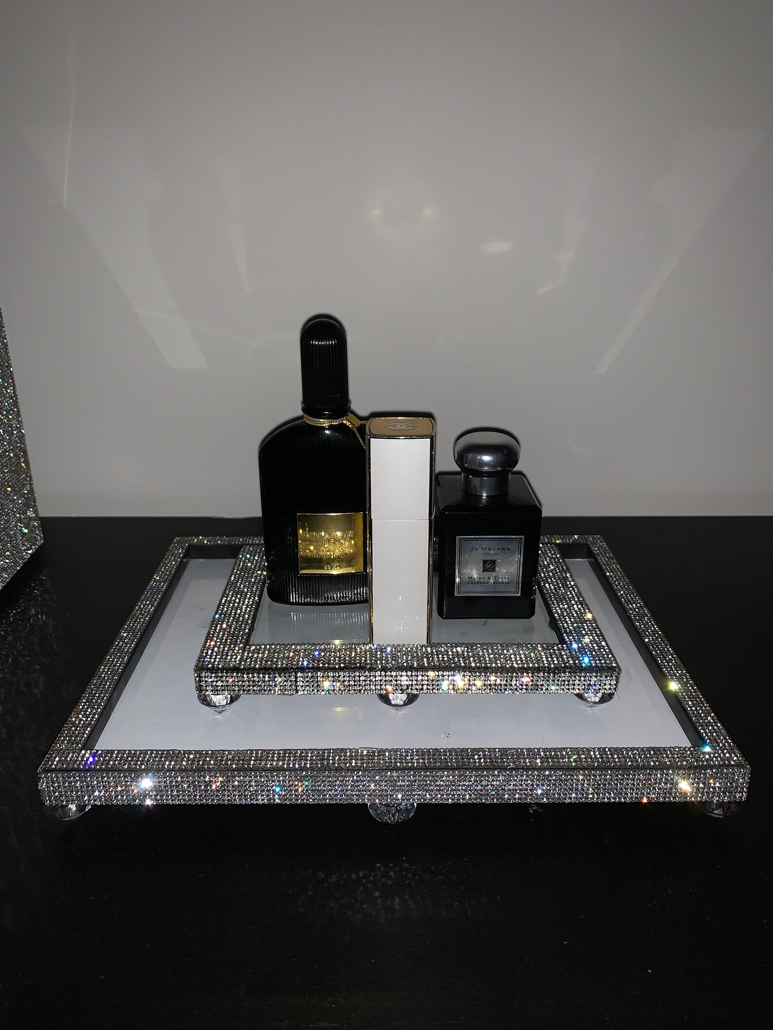 Rhinestone Bling Glam Tray Perfume Tray Makeup Tray Etsy