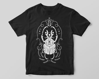 Screenprinted Ornamental Beetle T-Shirt