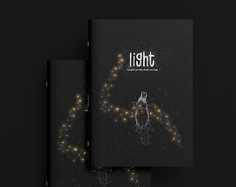 Light - Una pequeña novela gráfica / Libro de arte - Zine, Cómic, Salud mental, ratón de biblioteca, amante de los libros
