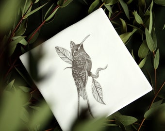 Hummingbird | Ceramic Art Tile, nature print, wall art