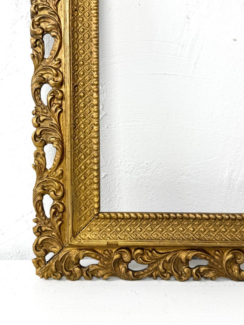アンティークロココ調装飾ヴィンテージゴールド彫刻木製フレーム 8x10インチ用 - Etsy 日本