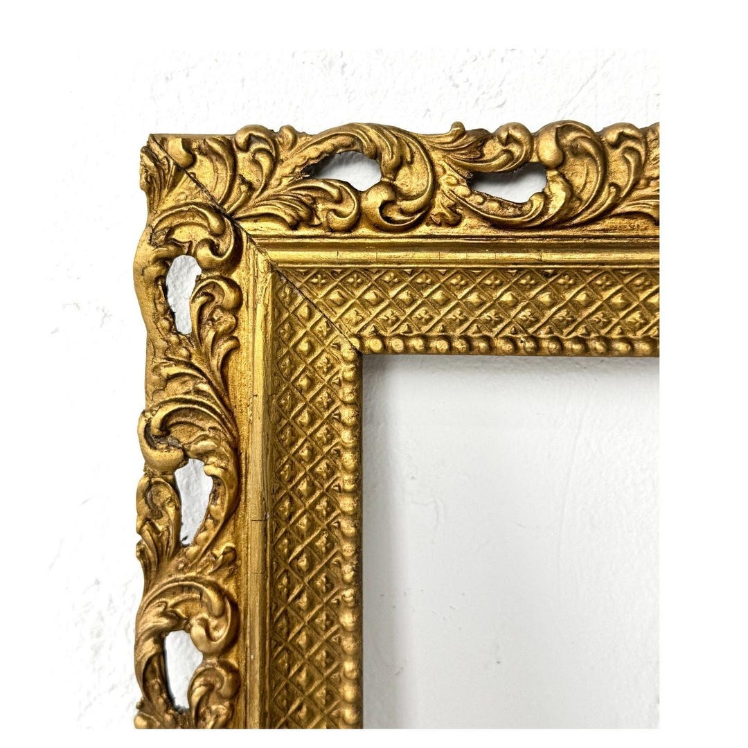 アンティークロココ調装飾ヴィンテージゴールド彫刻木製フレーム 8x10インチ用 - Etsy 日本