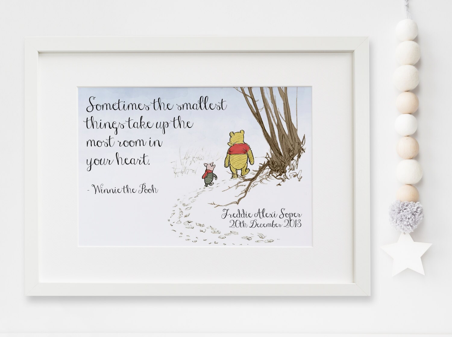 winnie the pooh personalised baby gifts