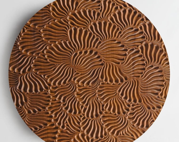 Decorative Wall Panels - Wooden Wall Panel Decor Inspired by Shells and Sea Erosion, Accent Wall Paneling, 3D Paneling for Modern Interiors