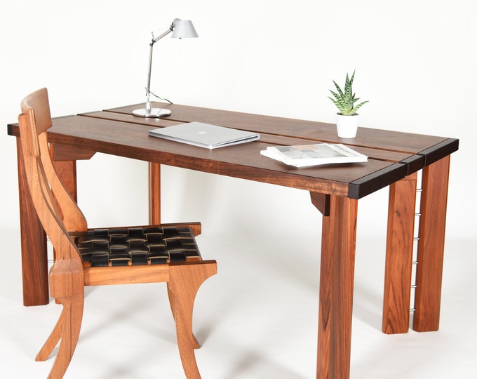 Mid century solid wood office desk