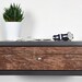 Mareile Korn reviewed Modern  nightstand end bedside table ideas / Floating wooden bedside table with 1 drawer / Personalized Side table modern 