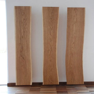 floating sideboard in natural oak wood