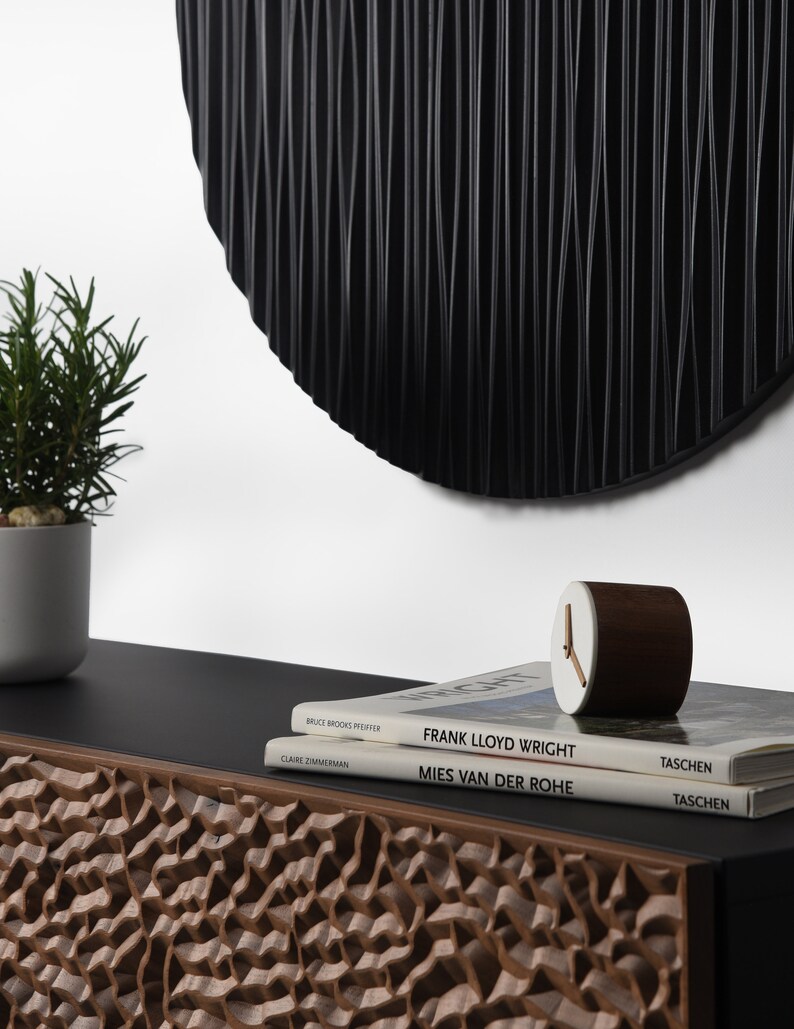Photo inspiration: Fresh Look at Round Wood Wall Sculpture Wall Decoration With Abstract