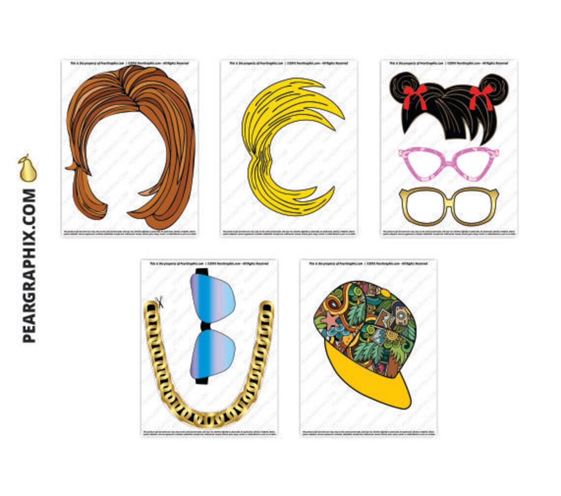 90s Photo Booth Props / 90s Party Props Nineties Era / 90s - Etsy