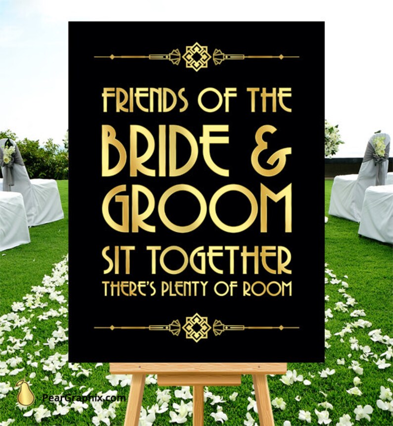 No Seating Chart For Wedding Sign