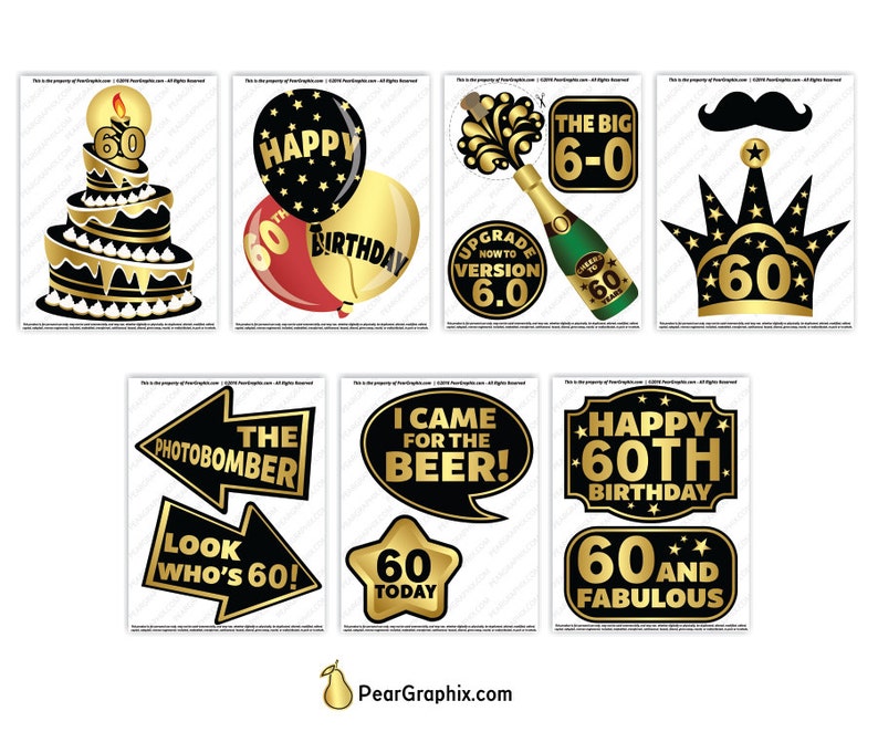60th Birthday Photo Booth Props Diy Sixtieth Birthday Party Photobooth Props Colorful Black And Gold Printable Pdf U25b7 Instant Download Party Supplies Party Decor Vadel Com 60th Birthday Photo Booth Props Diy Sixtieth Birthday Party Photobooth Props Colorful Black And Gold Printable Pdf U25b7 Instant Download Party Supplies Party Decor Vadel Com
