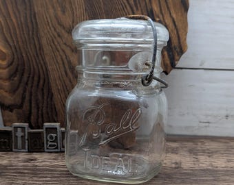 Clear Ball Ideal Square Bail Wire Canning Fruit Jar