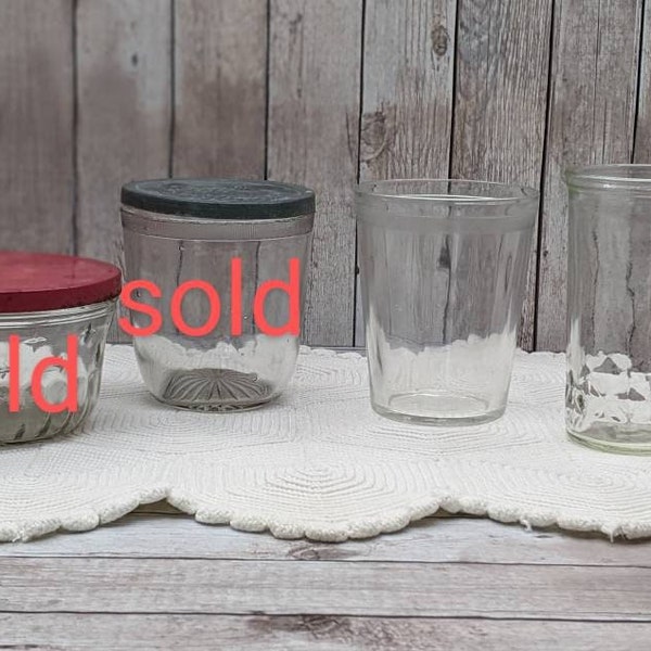 Vintage Jelly Jars Etsy