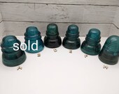 Hemingray No. 40 Large Aqua Blue Insulator, H.G. Co. Large Aqua Blue Insulator, Antique Telegraph Telephone Glass Insulator
