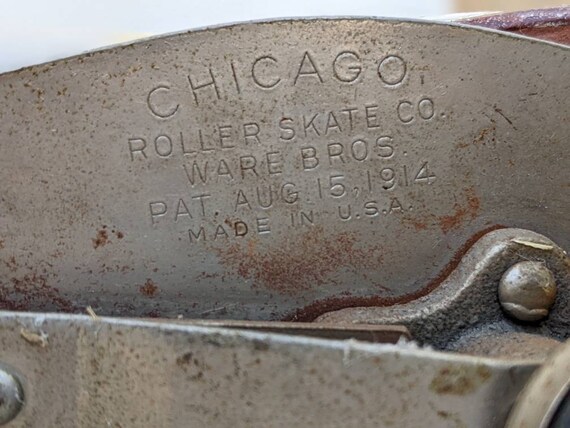 Chicago Roller Skate Co. White Roller Skates with… - image 10