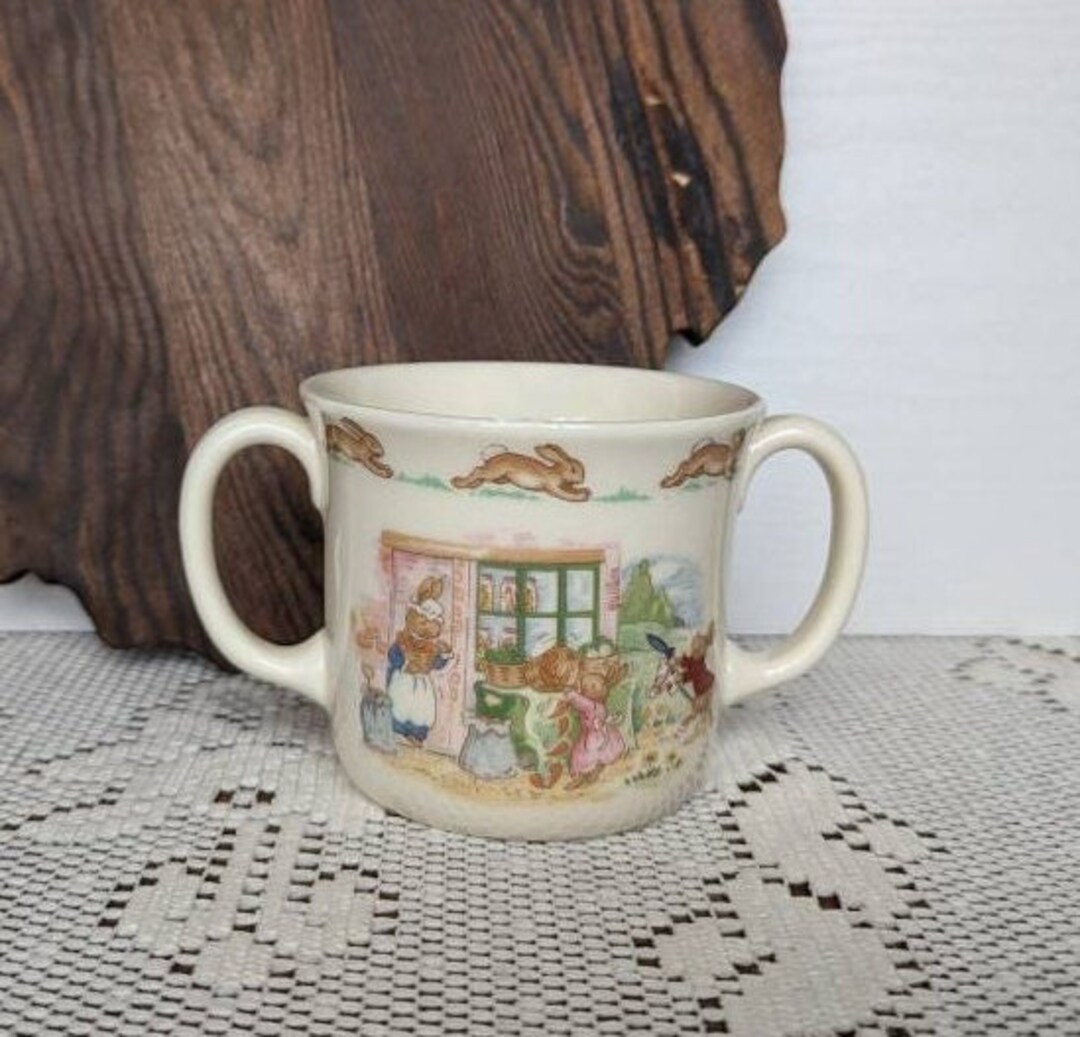 Royal Doulton Albion Shape Bunnykins Vegetable Stall Doublehandled