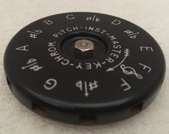 The Master Key Chromatic Pitch Instrument, Vintage Chromatic Instrument Tuner, Wm. Kratt Co, 13 Key Tuner,
