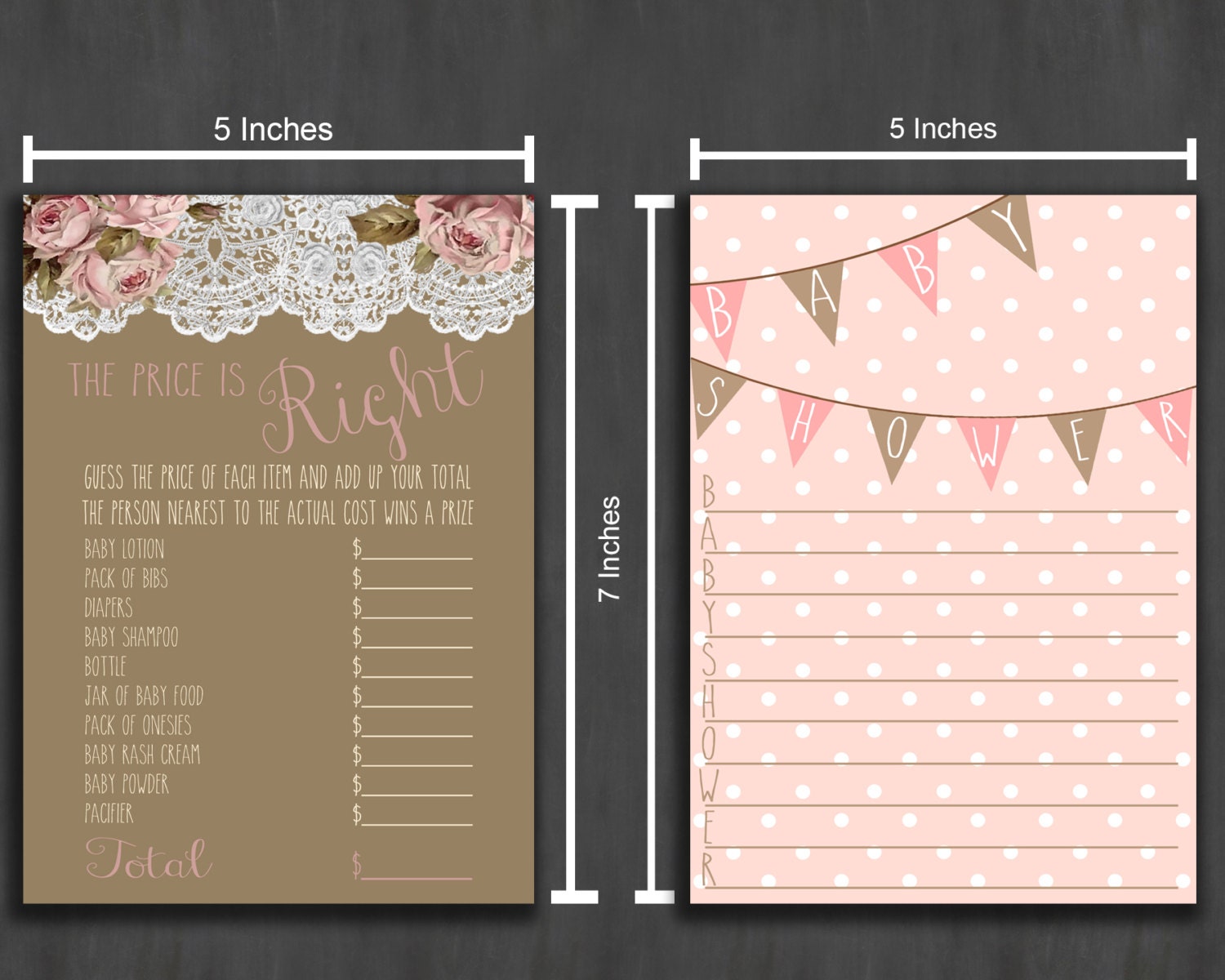 Baby Shower Games and Activities for Baby Girl DIGITAL Etsy