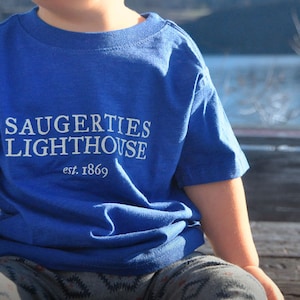 Saugerties Lighthouse little lighthouse keeper t-shirt (blue)