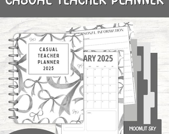 2025 Casual Teacher Planner (Moonlit Sky) – 26-Page Printable Planner for Casual/Relief Teachers