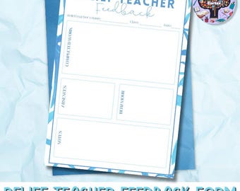 Casual Teacher Relief Feedback Form | Free Printable Resource