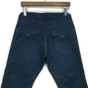 291295 Homme Pants Size 2 fit W32 L32 Made in Japan Corduroy Low Rise Bootcut Pants