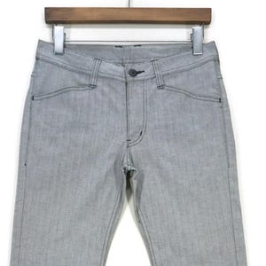 Men&#39;s Bigi Pants Size 01 fit 30x29 Low Rise Bootcut Herringbone Hickory Ankle Pants Made in Japan