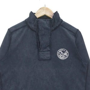Russell Quarter Button Up Pullover Size L Vintage Dye Color