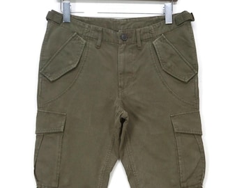 Takeo Kikuchi Pants Size W31xL31 Japanese Workwear Army Tactical Adjustable Waist Combat Trousers
