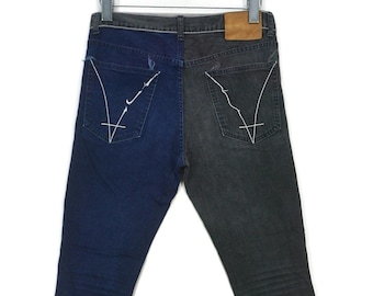 Tuck You Jeans Size 26 fit W30 L27 Slim Skinny Two Tone Ankle Denim