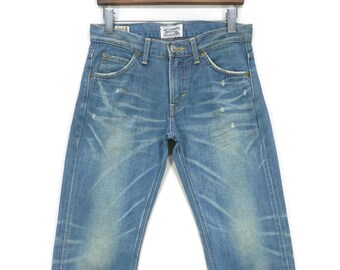 Lee Rider Selvedge Jeans Made in Japan Ford Mills Cotton Denim Gr. 26 passend für W31xL32