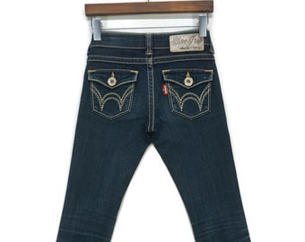 Edwin Jeans fits W27xL33.5 Made in Japan Blue Trip Low Rise Skinny Denim