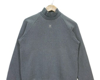 Courreges Size S Vintage Center Small Logo Sport Futur Pullover Made in Japan