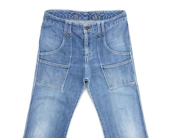 Lolita Jeans Size 25 Fits W29xl31 Japanese Low Rise Bootcut Denim