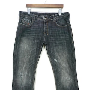 Lee X Tete Homme Jeans Size W36xl30.5 Low Rise Whiskered