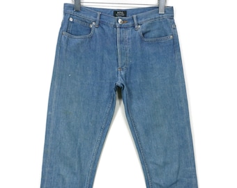 Vintage APC Selvedge Denim Jeans, Straight Cut, Made in Japan