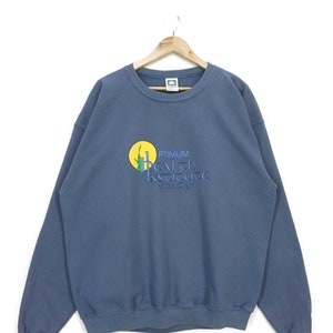 Vintage San Diego Sweatshirt XL: Optimum Health Institute Pullover Cotton Deluxe Fleece Jumper