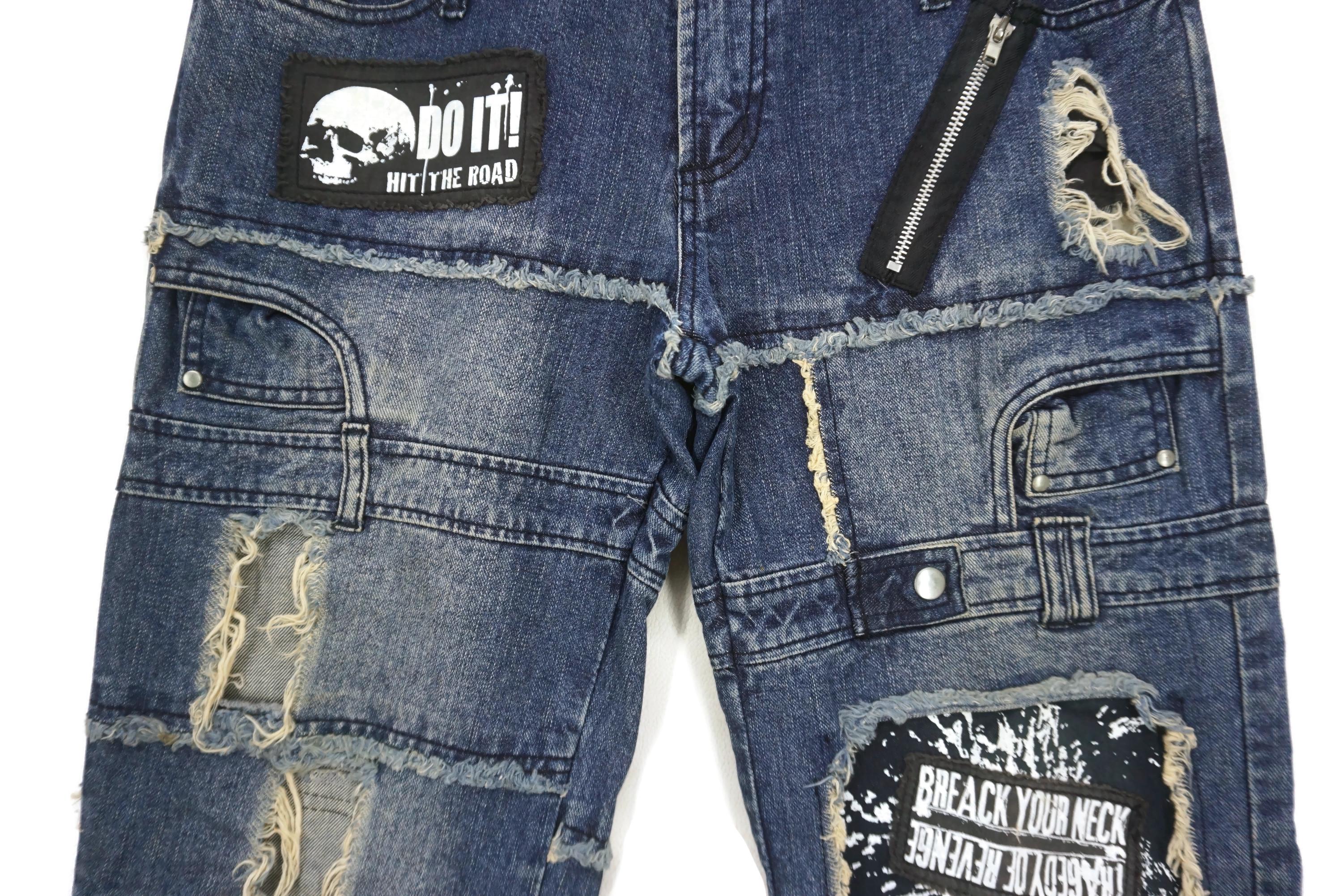 Sex Pot Revenge Jeans Japanese Bondage Boro Sashiko Distressed