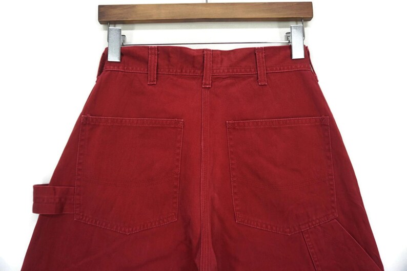 Pantalones Edwin talla W28xL33 ropa de trabajo japonesa de talle alto, chinos de carpintero, color caqui imagen 7