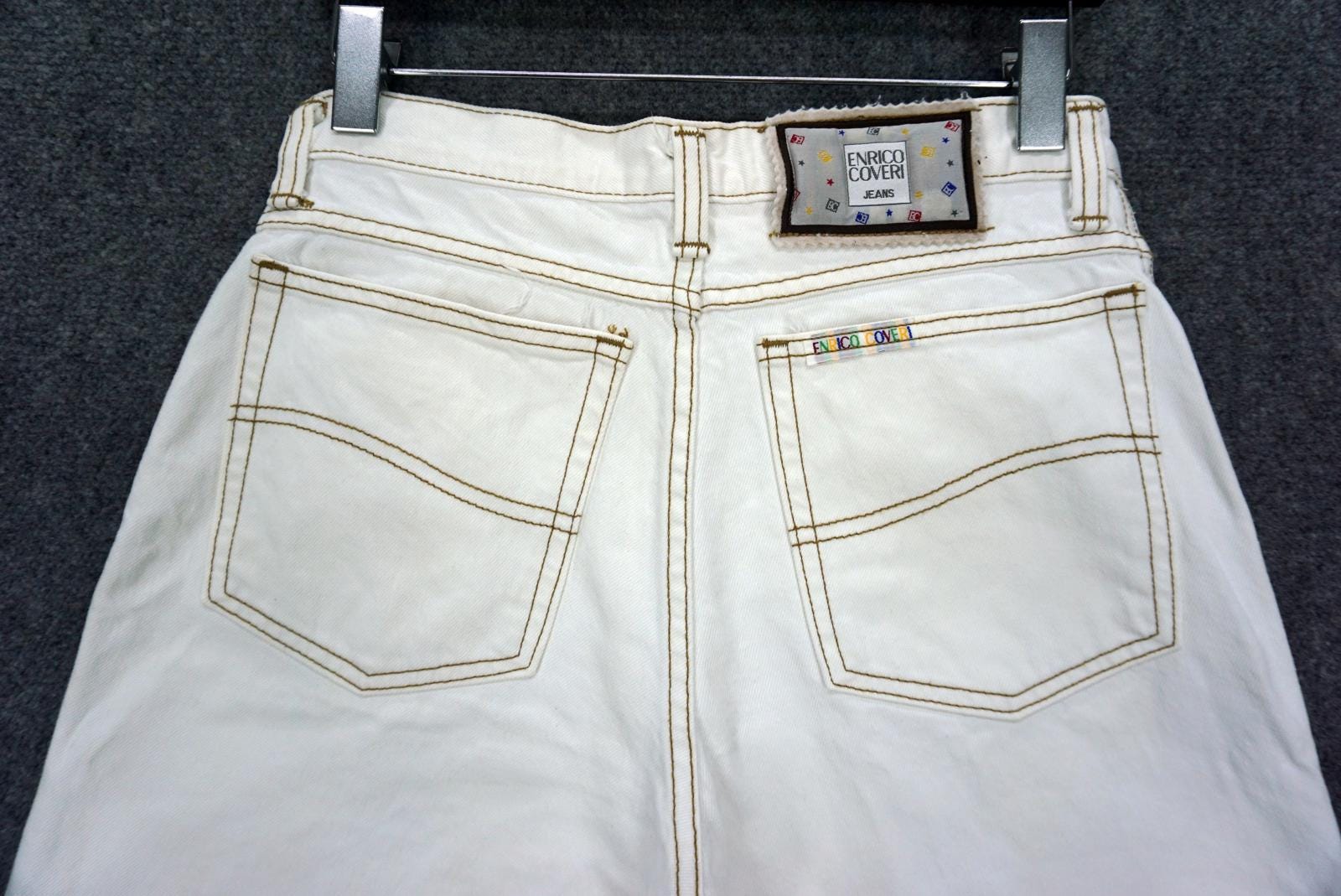 Vintage Enrico Coveri Jeans Size W30xl26.5 Designer Baggy Relaxed 