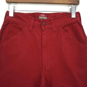 Pantalones Edwin talla W28xL33 ropa de trabajo japonesa de talle alto, chinos de carpintero, color caqui imagen 3