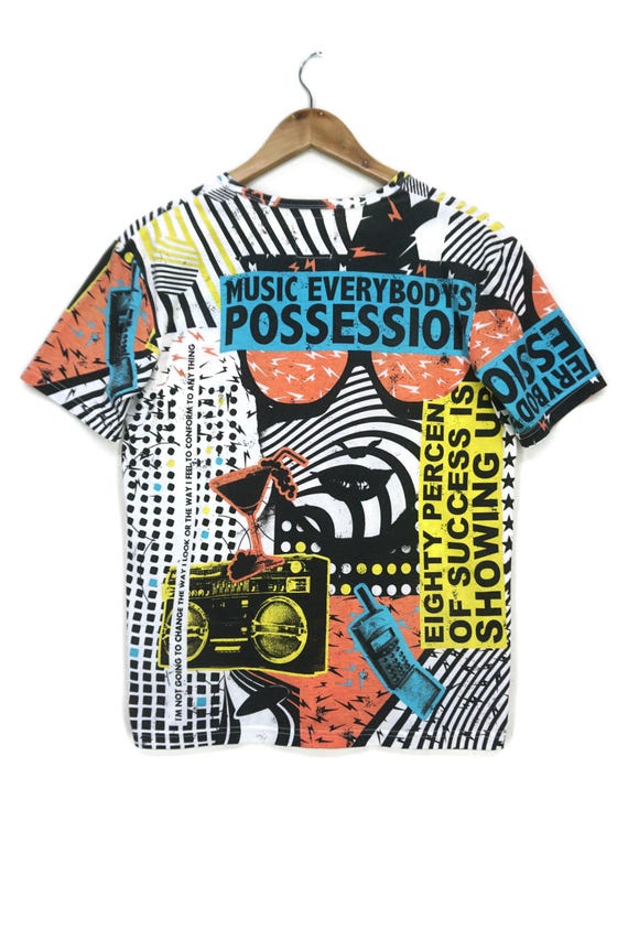 PPFM Japan Y2K Design Print Short Sleeve Tee Size L