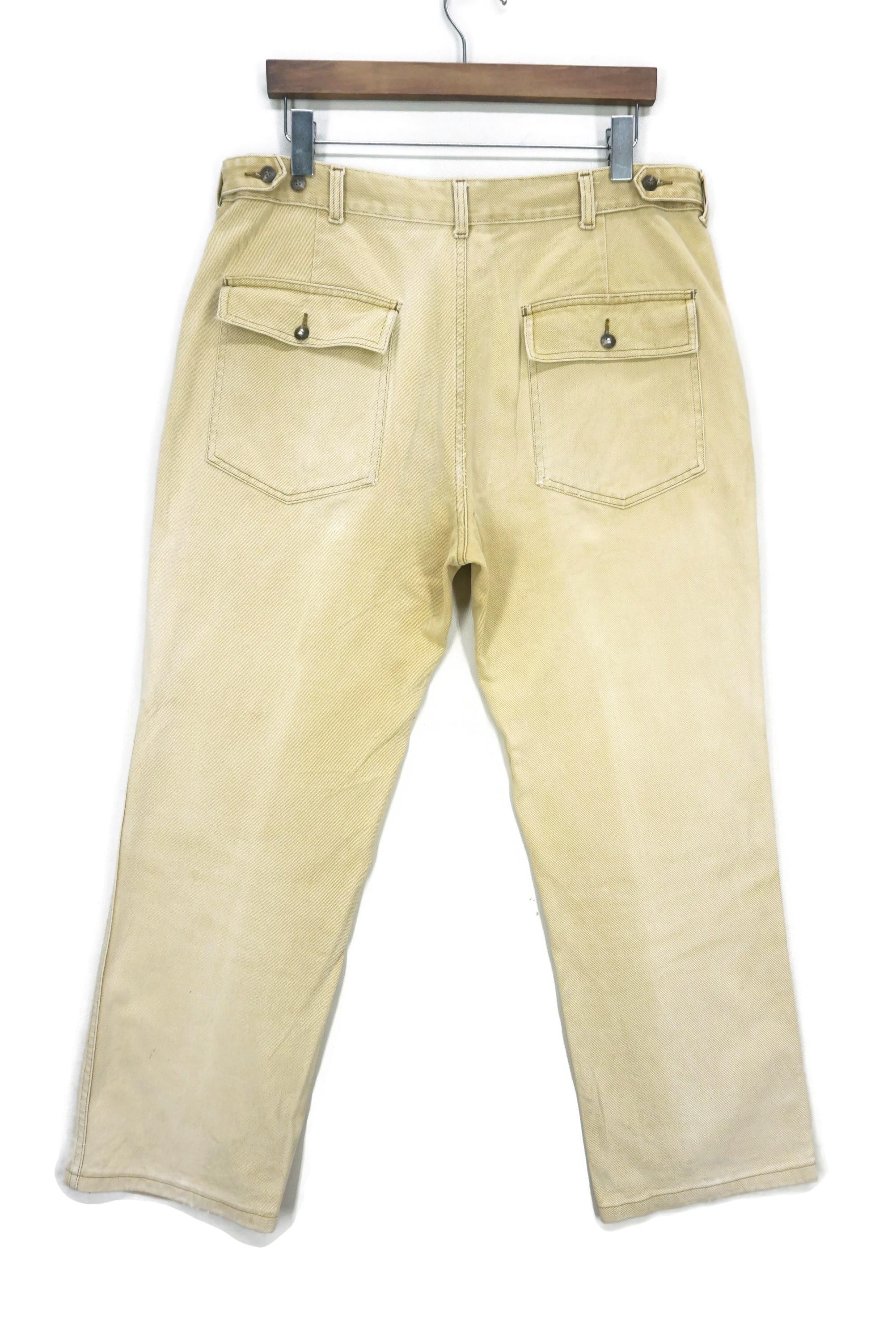 パンツ POLO RALPH LAUREN Military Baker Pants Vintage Polo Ralph Lauren Military Cargo Pants Men's 46x32